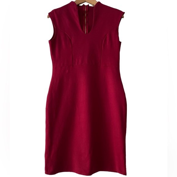 Rolla Coster Dresses & Skirts - Rolla Coster, Dark Red midi / mini pencil skirt, sleeveless dress, Size: L